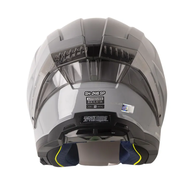 CASCO ABIERTO SHAFT 246 SP SOLID GRIS PLATEADO VISOR COLOR