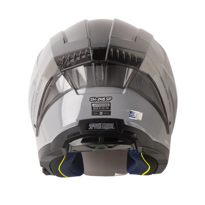 CASCO ABIERTO SHAFT 246 SP SOLID GRIS PLATEADO VISOR COLOR