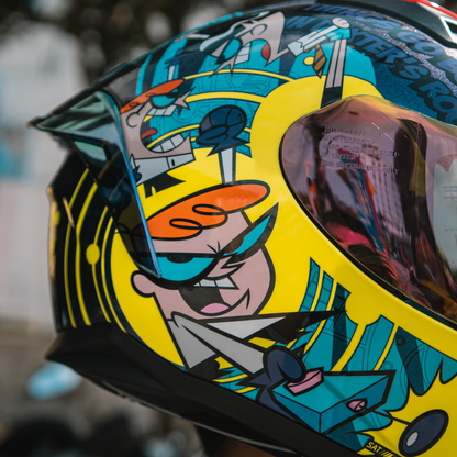 CASCO INTEGRAL SHAFT 582 SP EVO GET OUT OF MY LAB.CAMALE.AMARILLO.VISOR HUMO