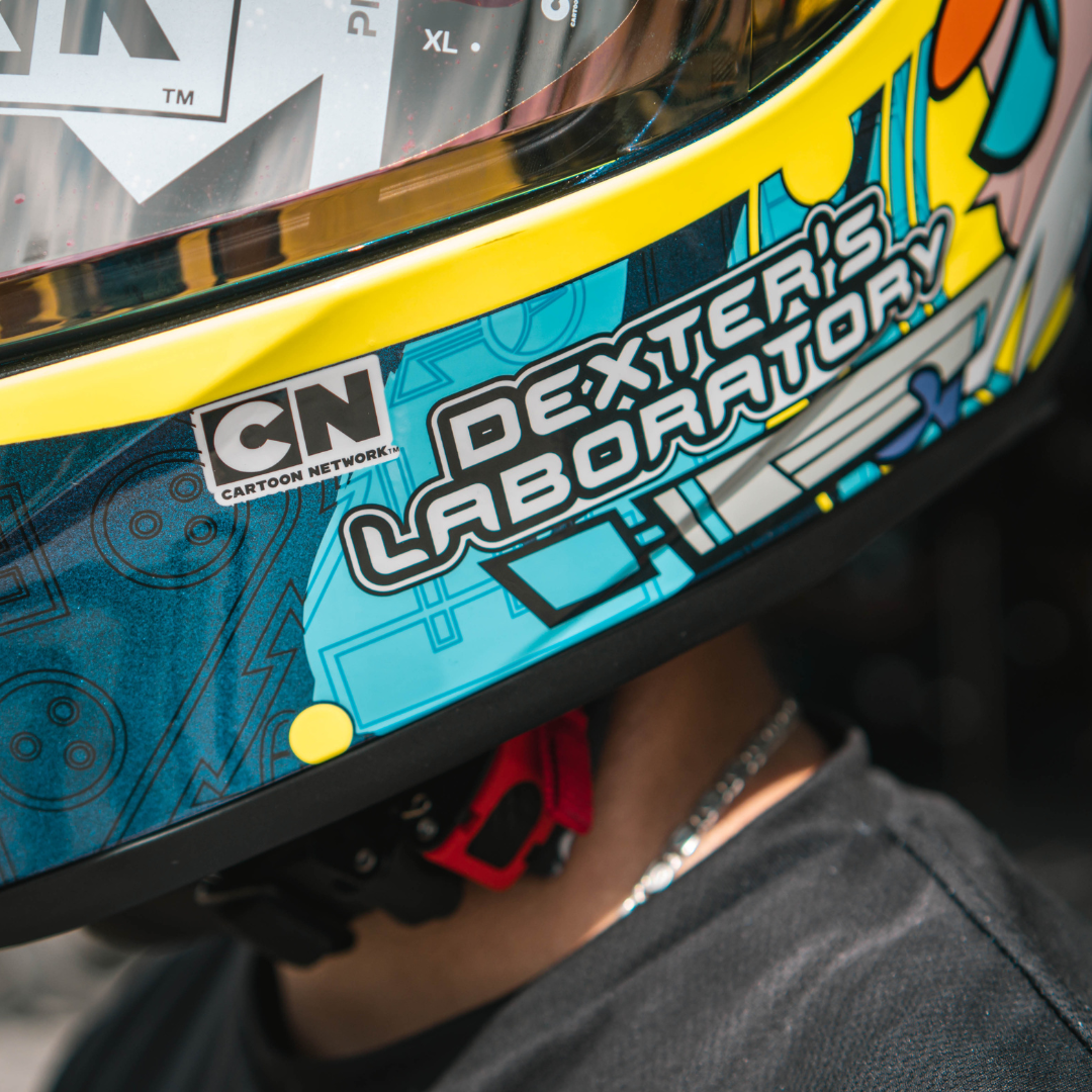 CASCO INTEGRAL SHAFT 582 SP EVO GET OUT OF MY LAB.CAMALE.AMARILLO.VISOR HUMO