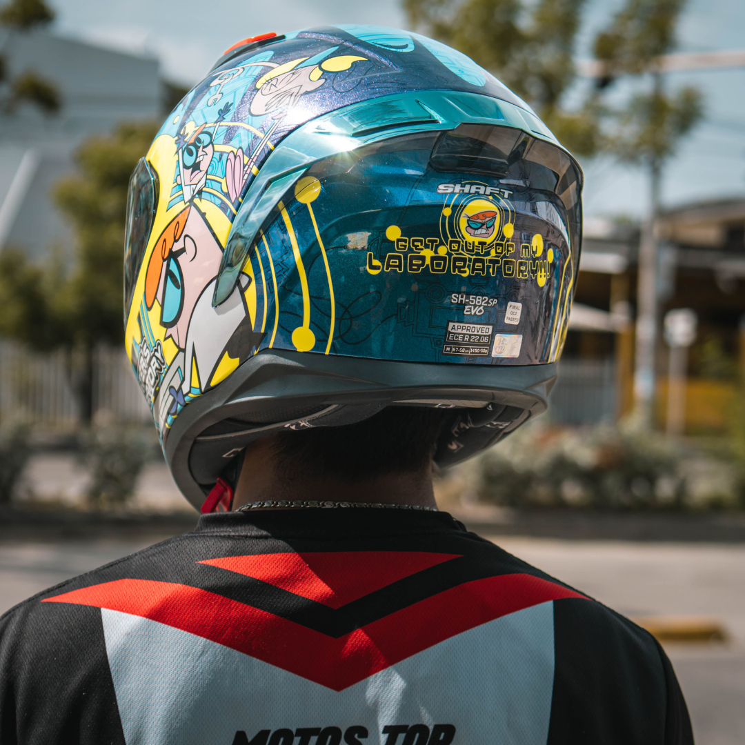 CASCO INTEGRAL SHAFT 582 SP EVO GET OUT OF MY LAB.CAMALE.AMARILLO.VISOR HUMO