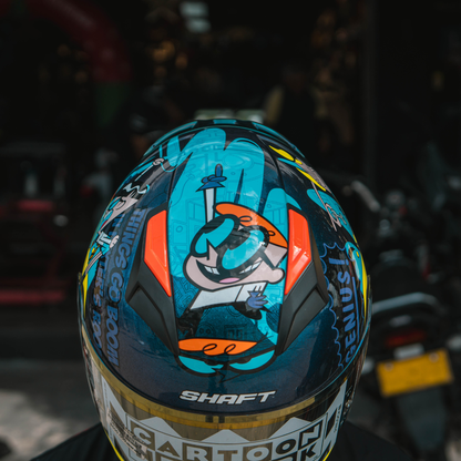 CASCO INTEGRAL SHAFT 582 SP EVO GET OUT OF MY LAB.CAMALE.AMARILLO.VISOR HUMO