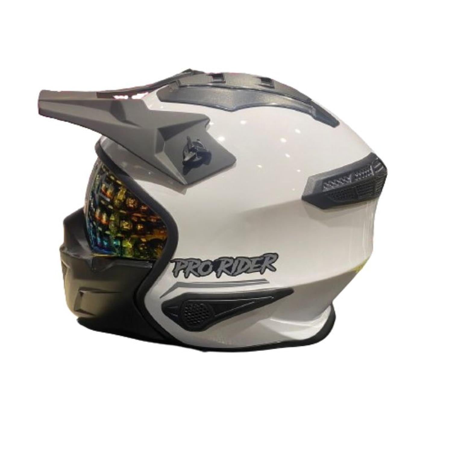 CASCO PRO RIDER PR207 BLANCO PLANO – Motos Top