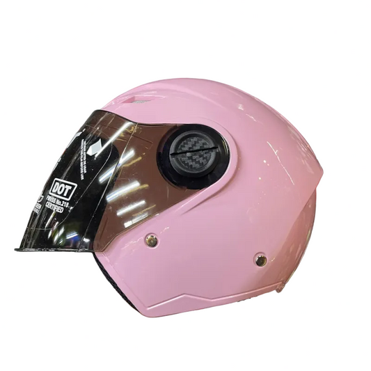 CASCO ABIERTO JET 916 SOLID ROSA BRILLANTE