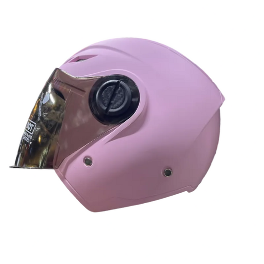 CASCO ABIERTO JET 916 SOLID ROSADO MATE