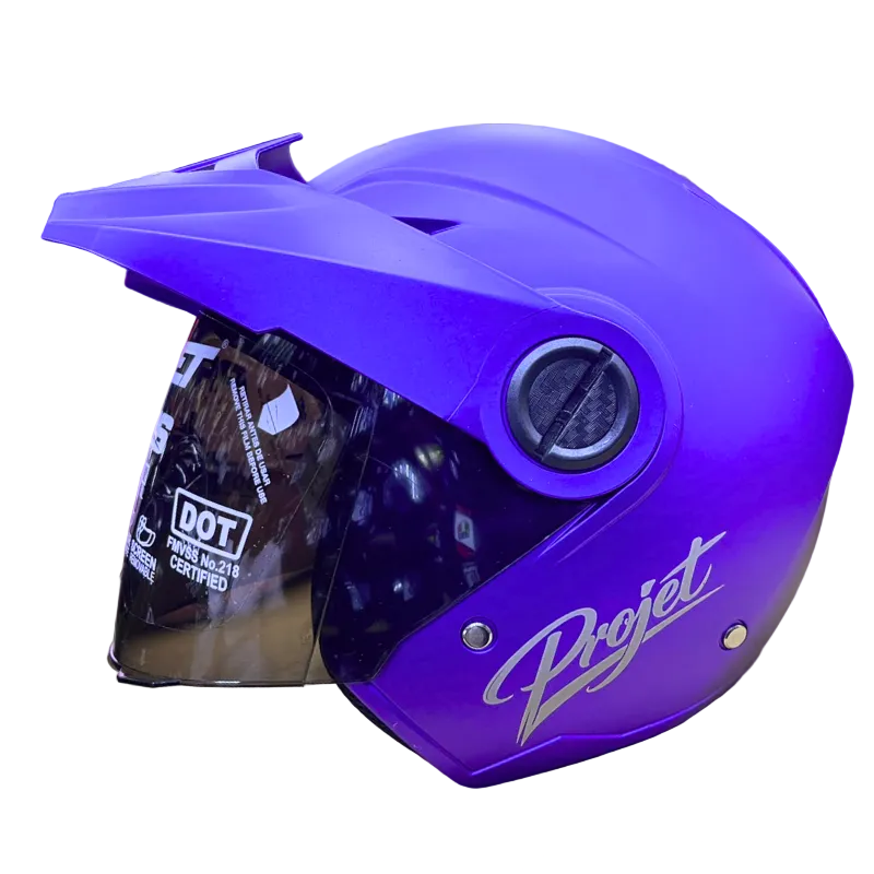 CASCO ABIERTO JET 916 SOLID MORADO MATE