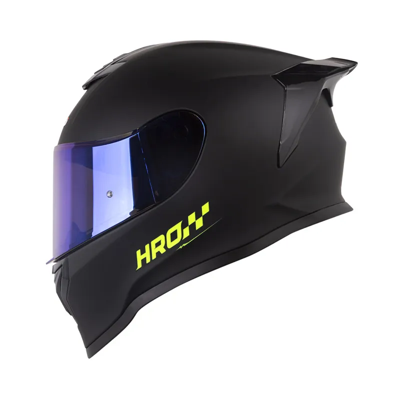 CASCO INTEGRAL HRO 506 SP SOLID NEGRO AMARILLO NEON VISOR COLOR