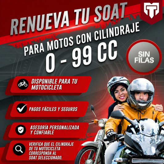 SOAT Seguro y Rápido – Tu Póliza Digital (Solo para Motocicletas de 0-99 CC)