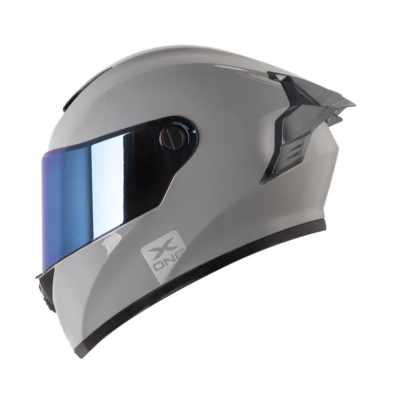 CASCO INTEGRAL X_ONE X-500GT EVO SOLID GRIS PLATEADO VISOR COLOR