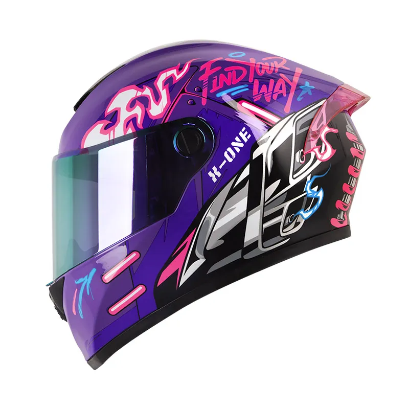 CASCO INTEGRAL X_ONE X-500GT EVO GPT MORADO FUCSIA VISOR COLOR