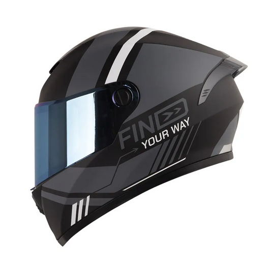 CASCO INTEGRAL X_ONE X-500GT EVO BARDOK NEGRO GRIS VISOR COLOR