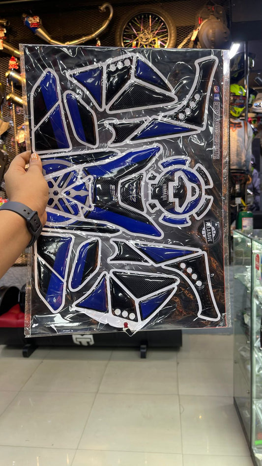 TANK PAD YAMAHA XTZ 250 EN RESINA AZUL